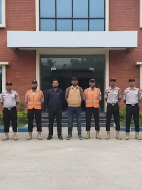 King Force Security Guard Service In Front of Duty Premises